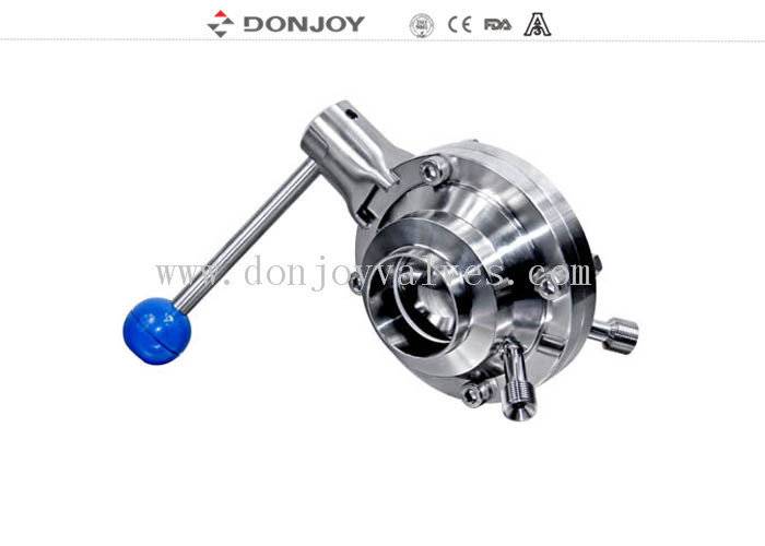 3 INCH 1.4404 Sanitary Ball Valve manual butterfly type with pull handle