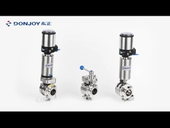 12''Valvole a farfalla a prova di miscela manuale Acciaio inossidabile 304 / 316L con maniglia di trazione