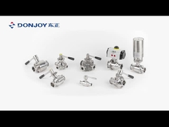 Valvole sanitarie di Donjoy della valvola a sfera del manuale del rivestimento DN125 SS316L di calore