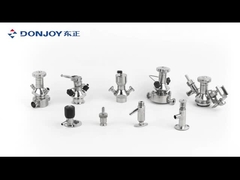 DIN SS316L Valvola di campionamento assettica pneumatica con collegamento a pinza