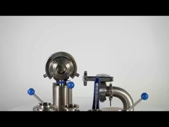 Valvola a farfalla in acciaio inossidabile a tre pezzi