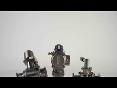 DONJOY Valvola sanitaria del diaframma / Valvola a tre T con estremità di saldatura con maniglia di plastica