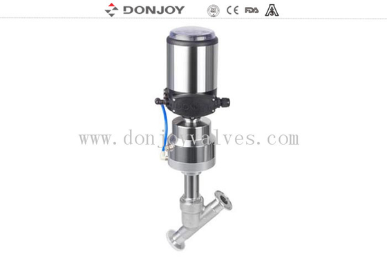 Pneumatic Piston Valves / PN16 Flange Angle Seat Valve with control head