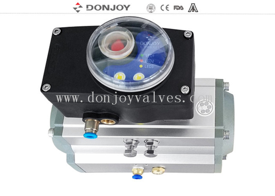 Aluminum  actuator with Intelligent C TOP-1561 control unit to feedback PLC