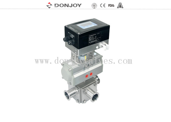 Pneumatic  three-way Ball Valve with intelligent positioner IL-TOP